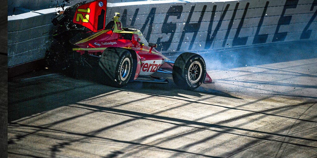 IndyCar driver David Malukas ruled out of qualifying after big crash at Nashville Superspeedway
