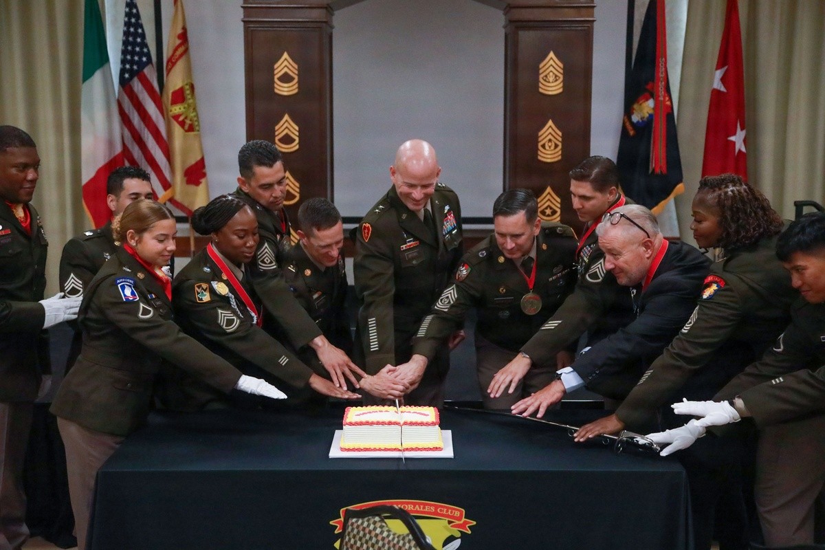 Vicenza Sergeant Morales Club honors NCO excellence, welcomes first retired Italian army honorary inductee
