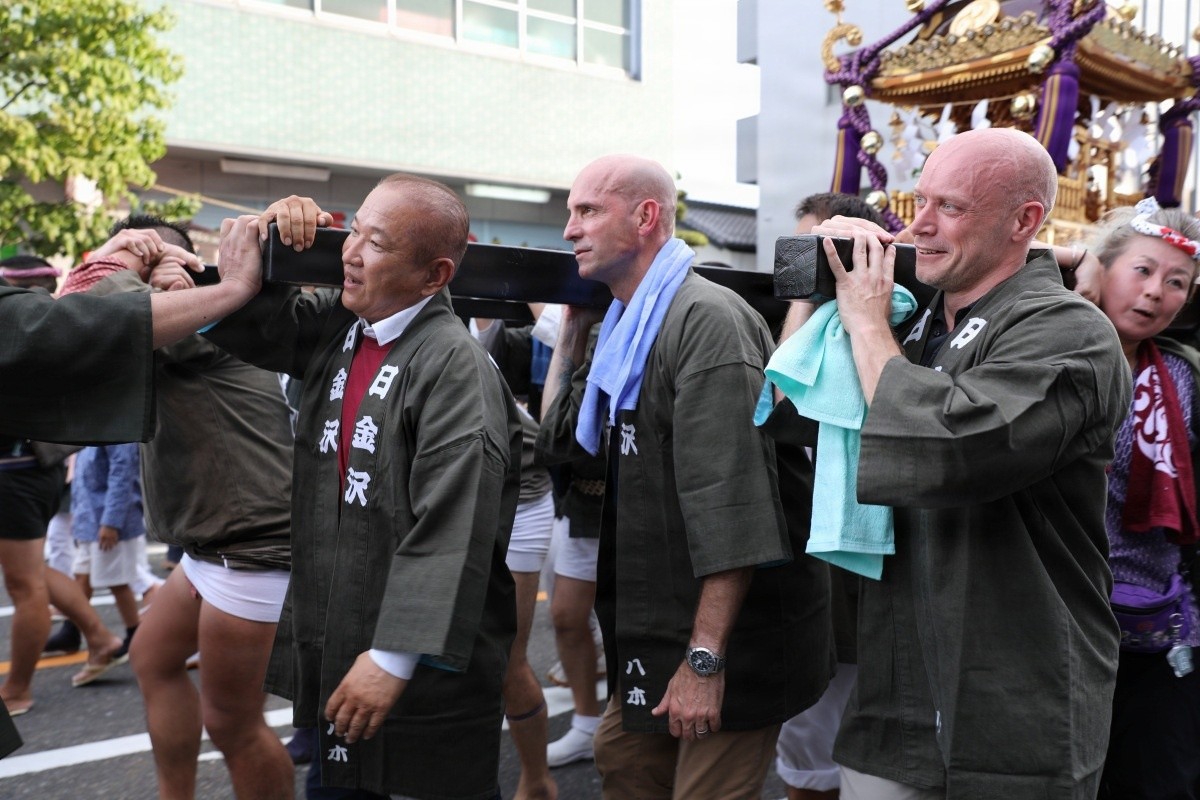 Carrying on tradition together: USAG Japan leadership joins local festival