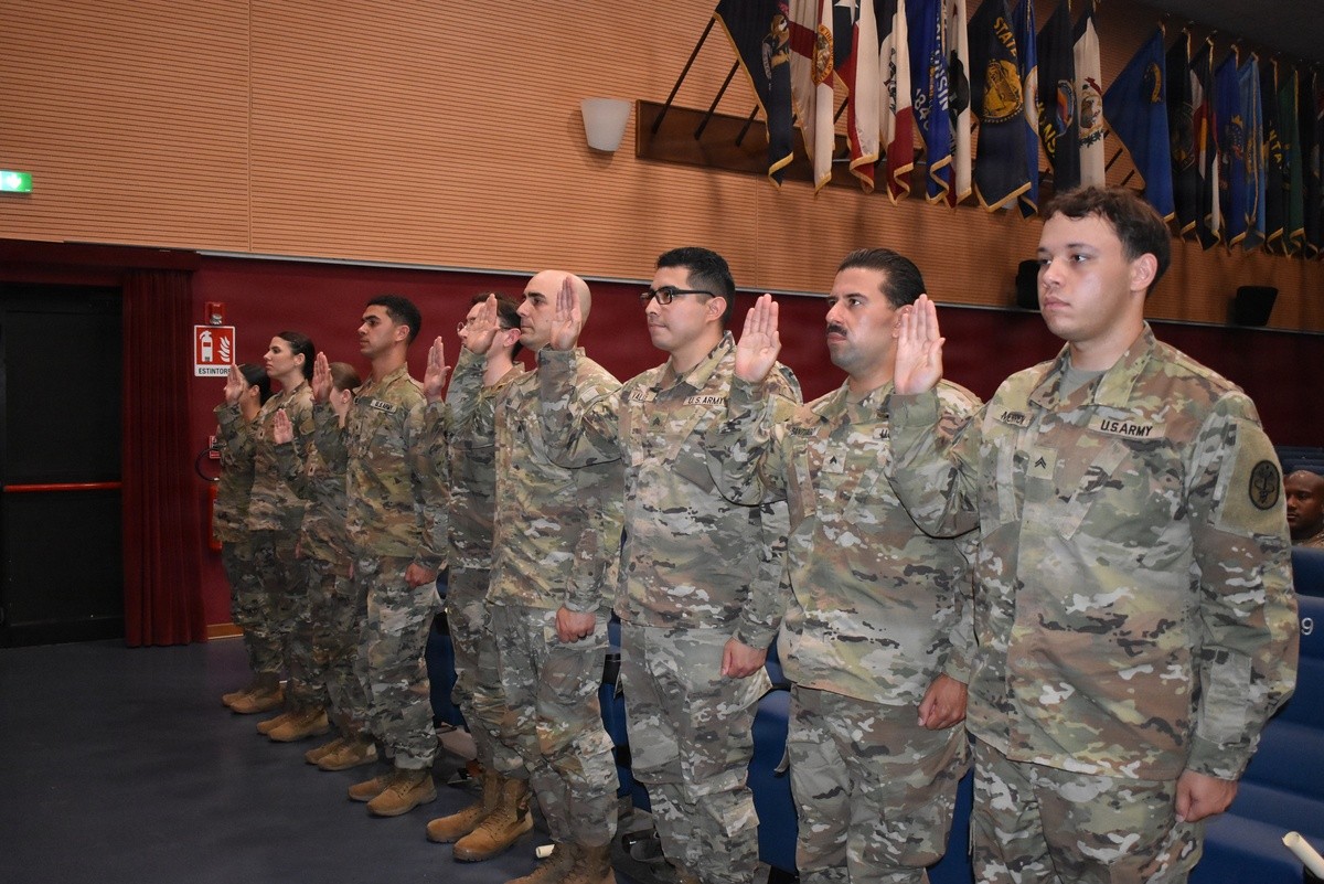 Veterinary Readiness Activity, Italy welcomes newest noncommissioned officers during induction ceremony