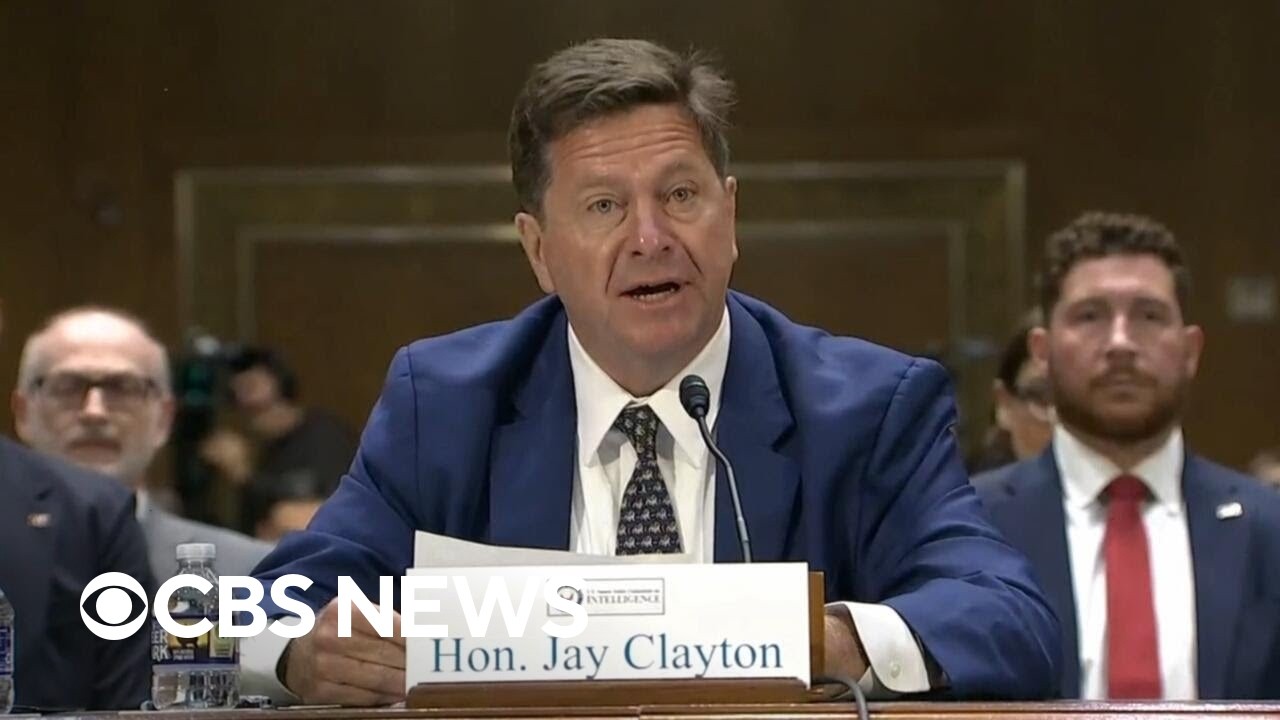 Trump’s intelligence head pick Jay Clayton gives opening statement at Senate committee hearing