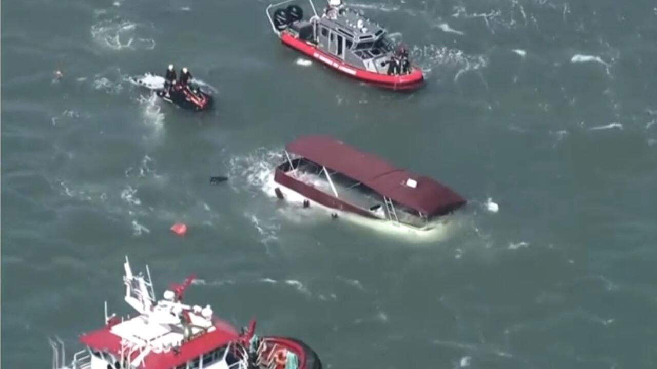 1 dead, 3 missing after boat capsizes near San Francisco’s Alcatraz Island