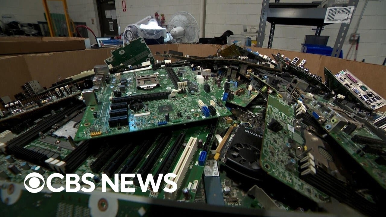 Inside a recycling firm for electronic waste