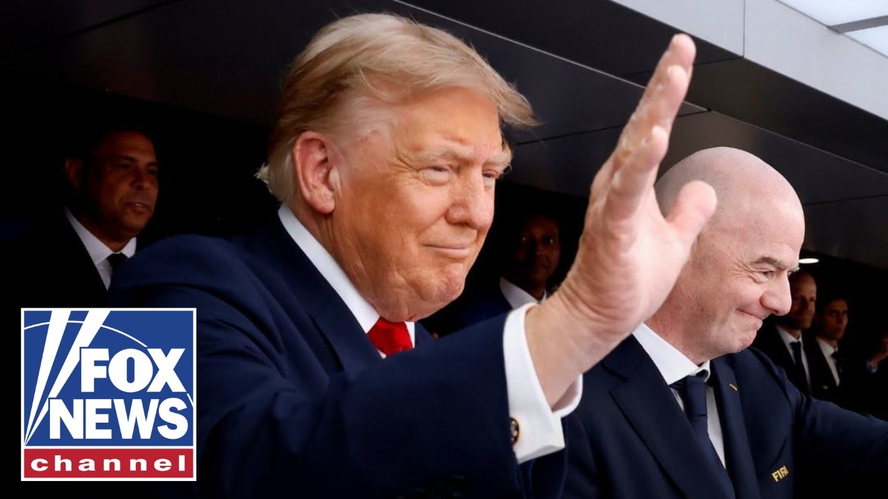 WATCH LIVE: President Trump participates in World Cup final trophy presentation