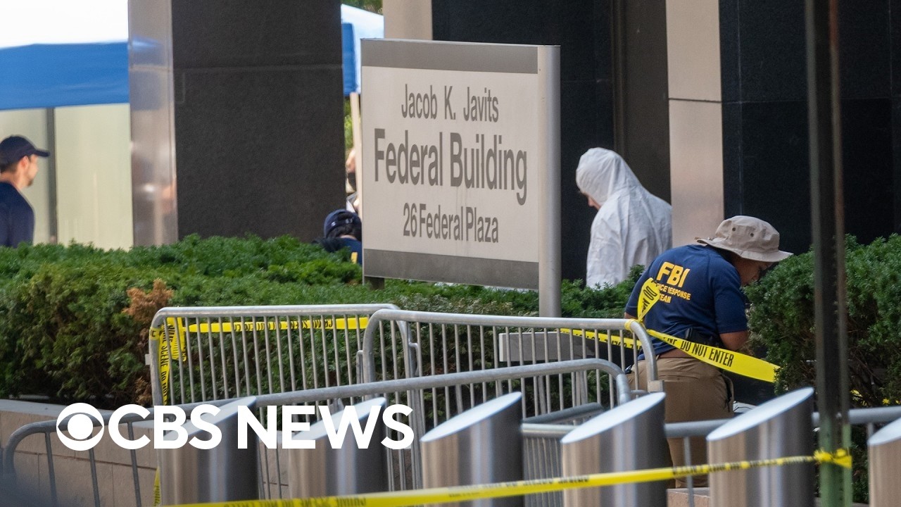 Watch Live: Officials give update on explosion outside New York federal building | CBS News