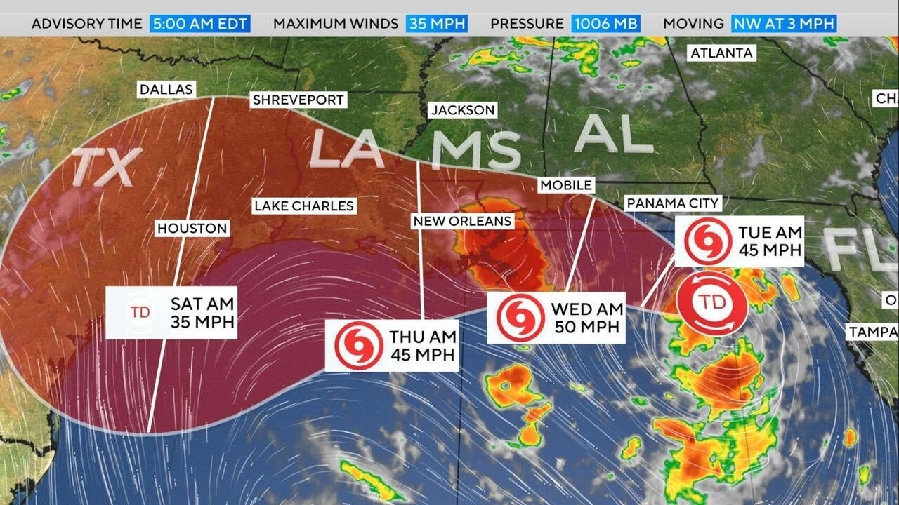 Tropical Storm Bertha forms off Gulf Coast