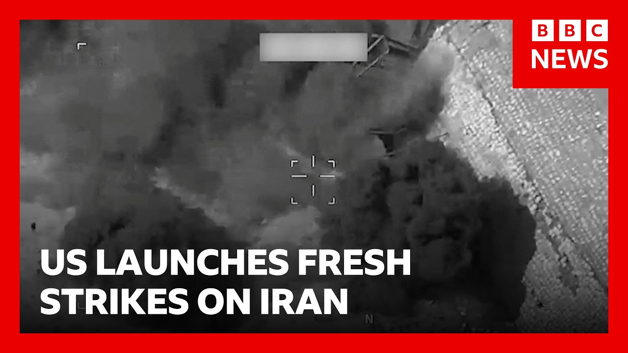 US military launches strikes against Iran to "further degrade" capabilities | BBC News