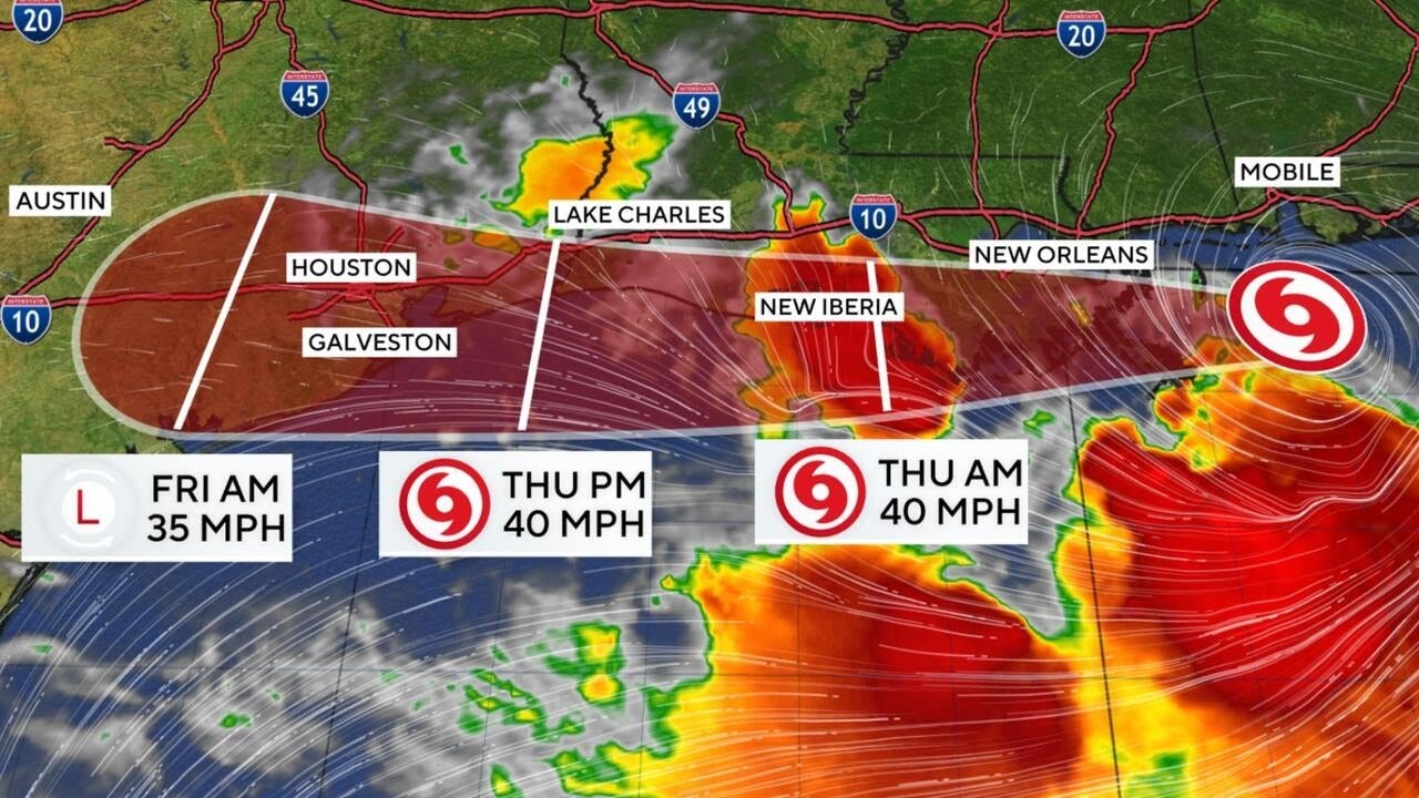 Tropical Storm Bertha makes landfall in Louisiana