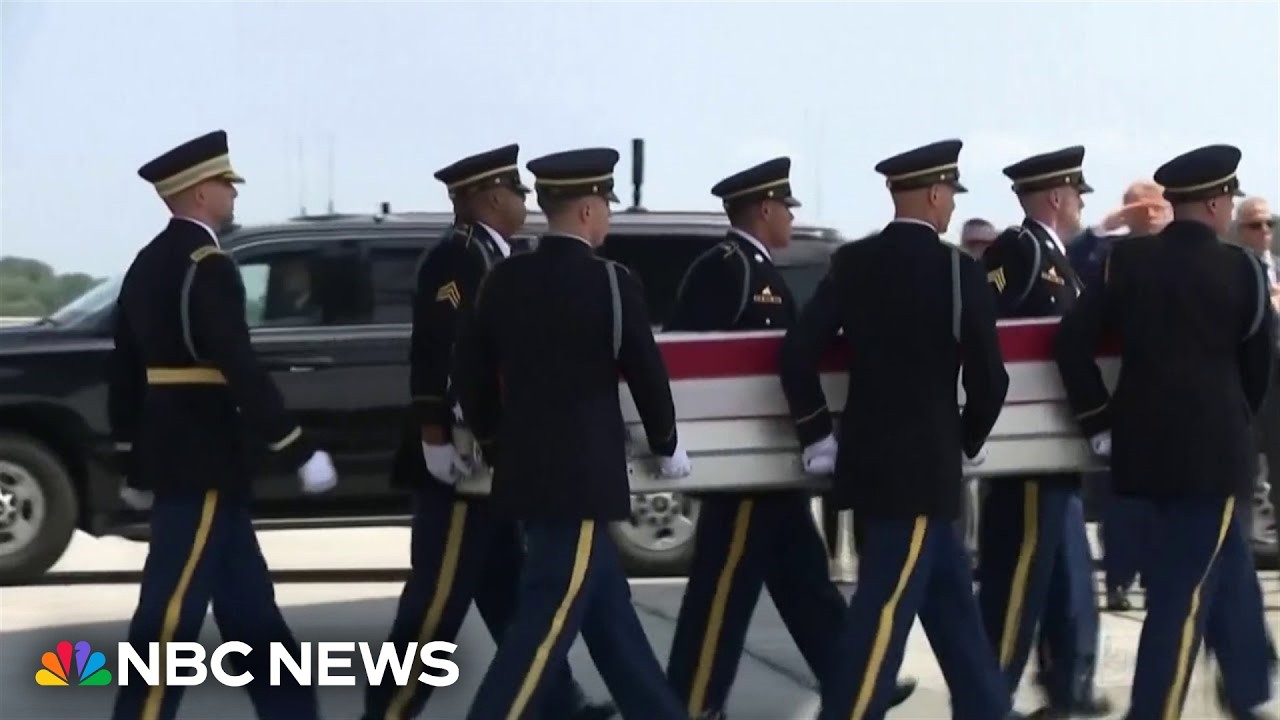 Trump attends dignified transfer of U.S. troops