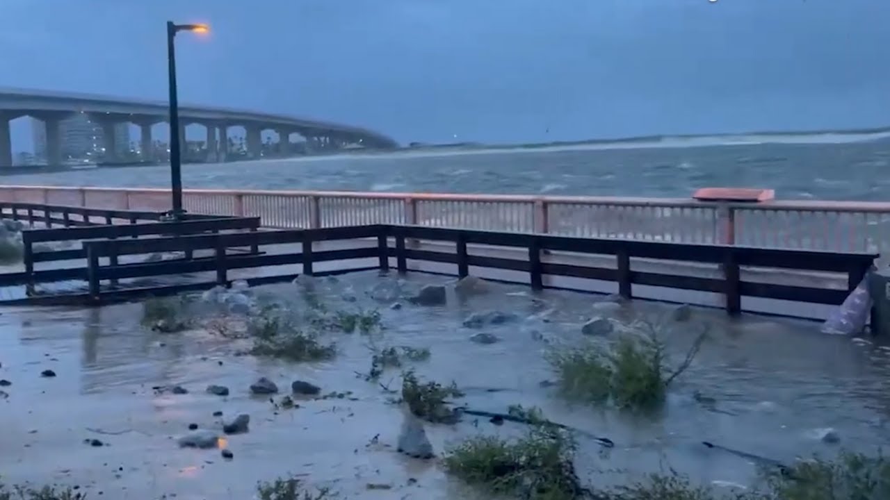 Videos show Tropical Storm Bertha’s impact on Gulf Coast