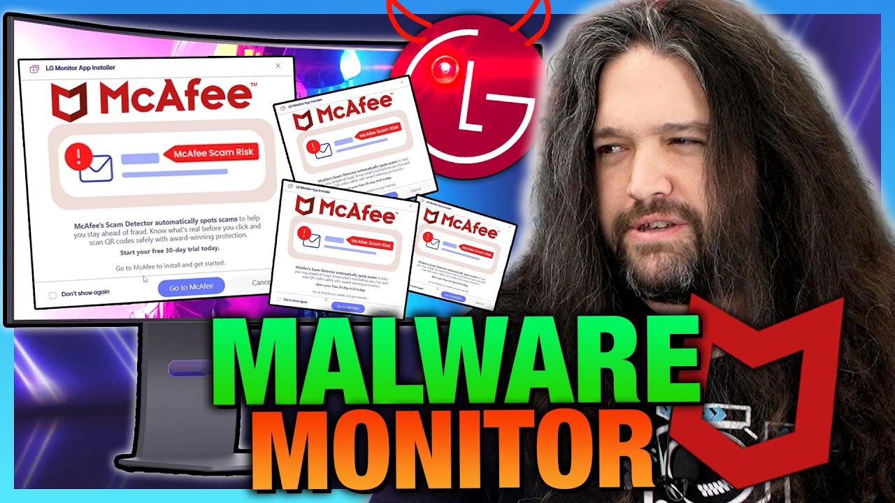 Microsoft responds to LG monitors installing McAfee ads on Windows