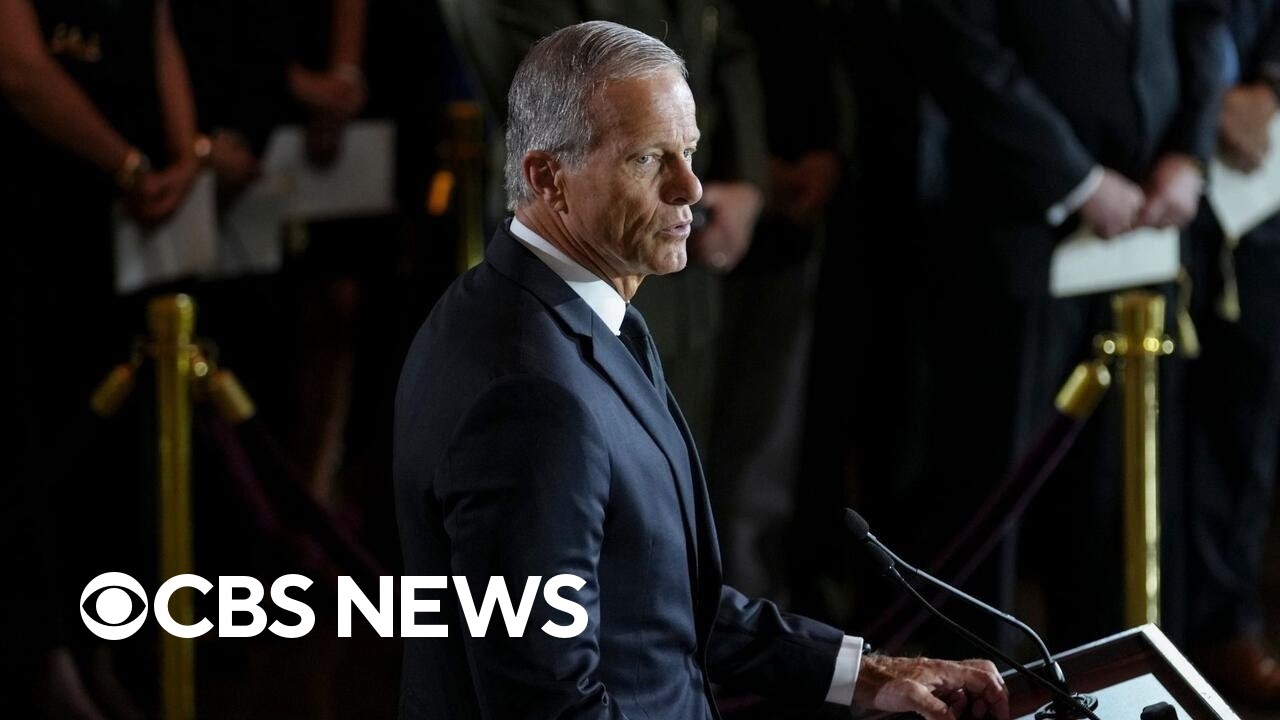 Thune remembers Lindsey Graham at Capitol ceremony: "I feel his absence every day"