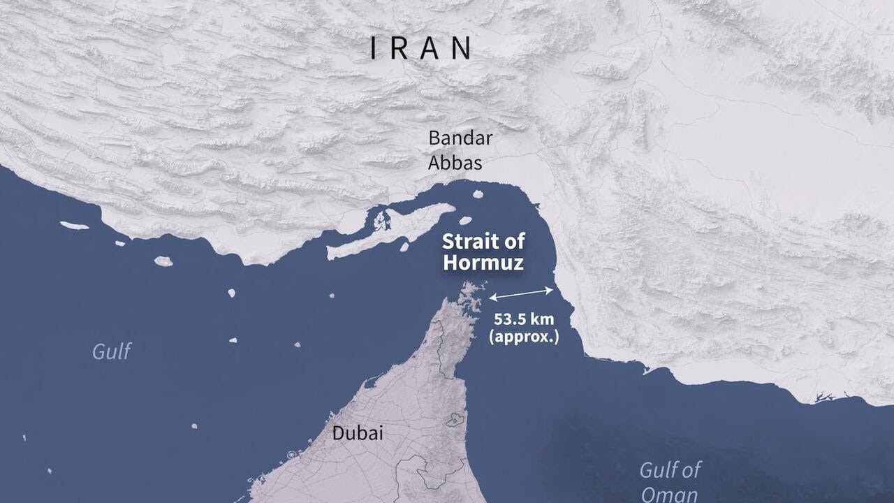 Where the U.S. is targeting strikes along the Strait of Hormuz