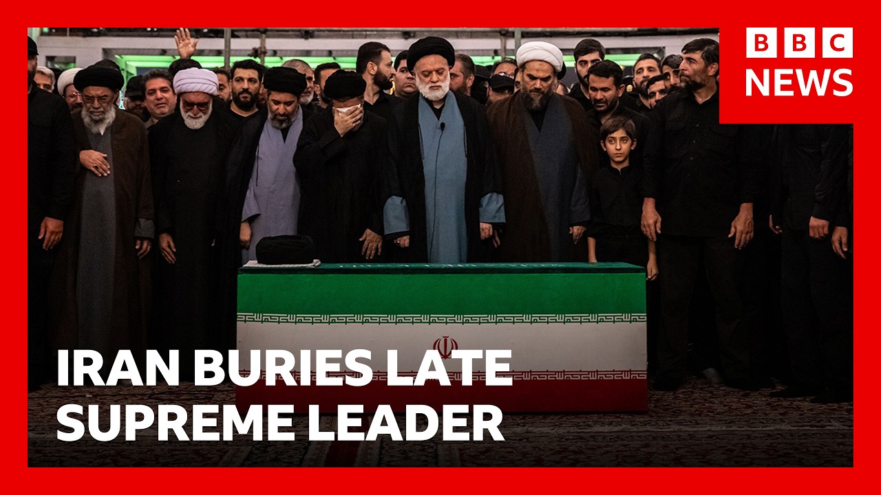 US and Iran trade attacks as Iran’s late supreme leader Ayatollah Ali Khamenei is buried | BBC News