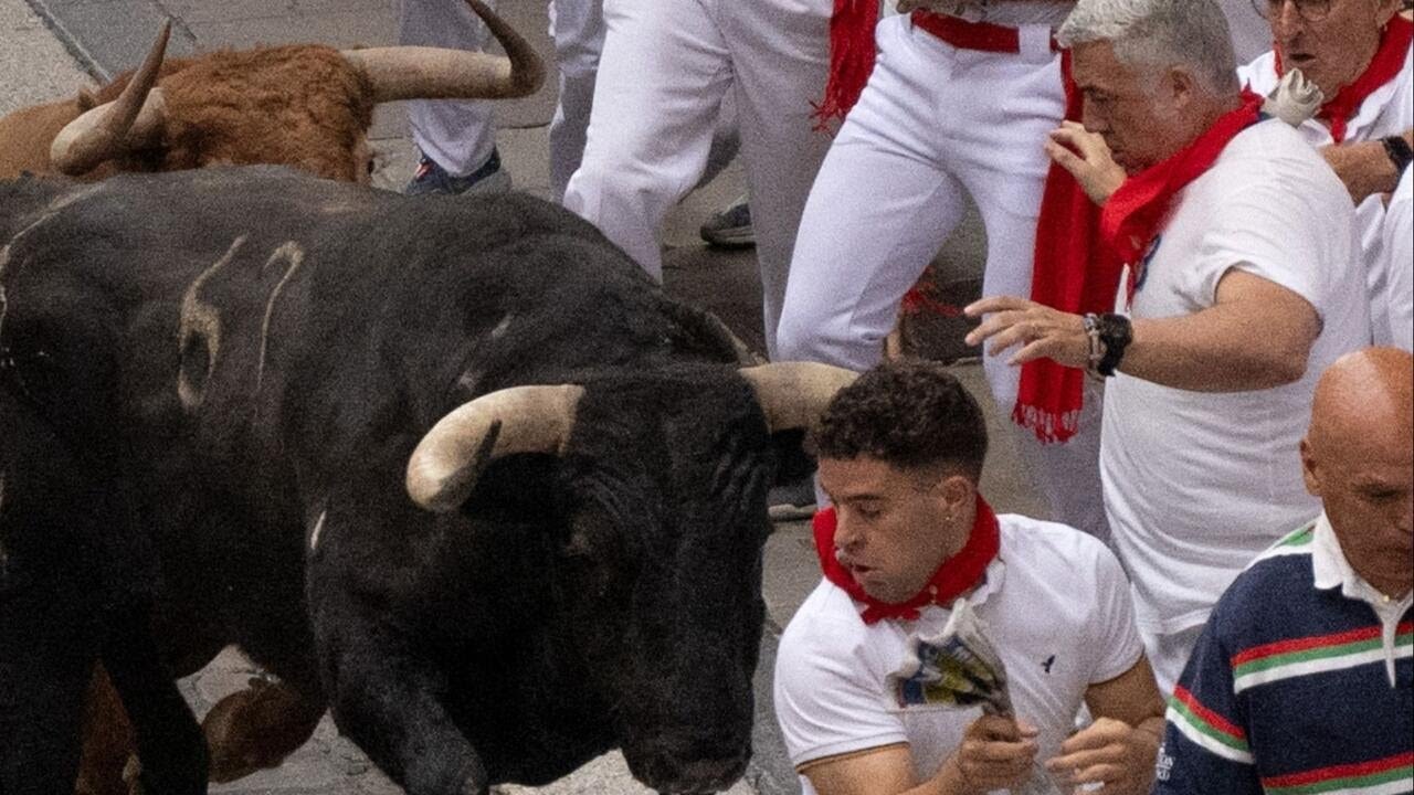 Adrenaline and some injuries in Pamplona’s streets during annual "Running of the Bulls"