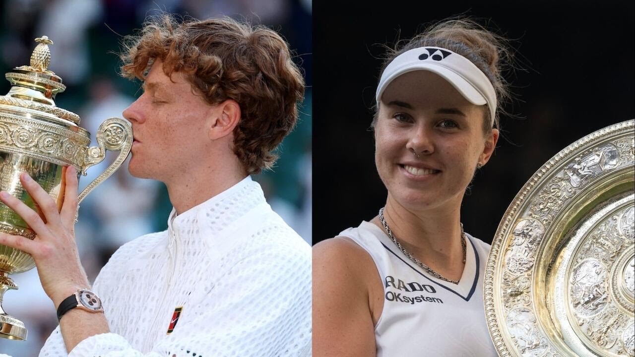 Sinner, Nosková win Wimbledon singles’ titles in historic fashion