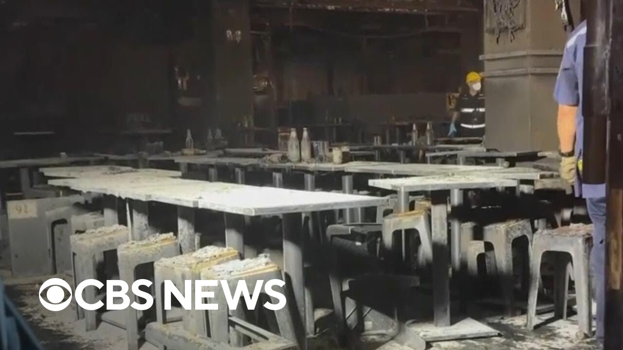 Videos show aftermath of deadly Bangkok bar fire