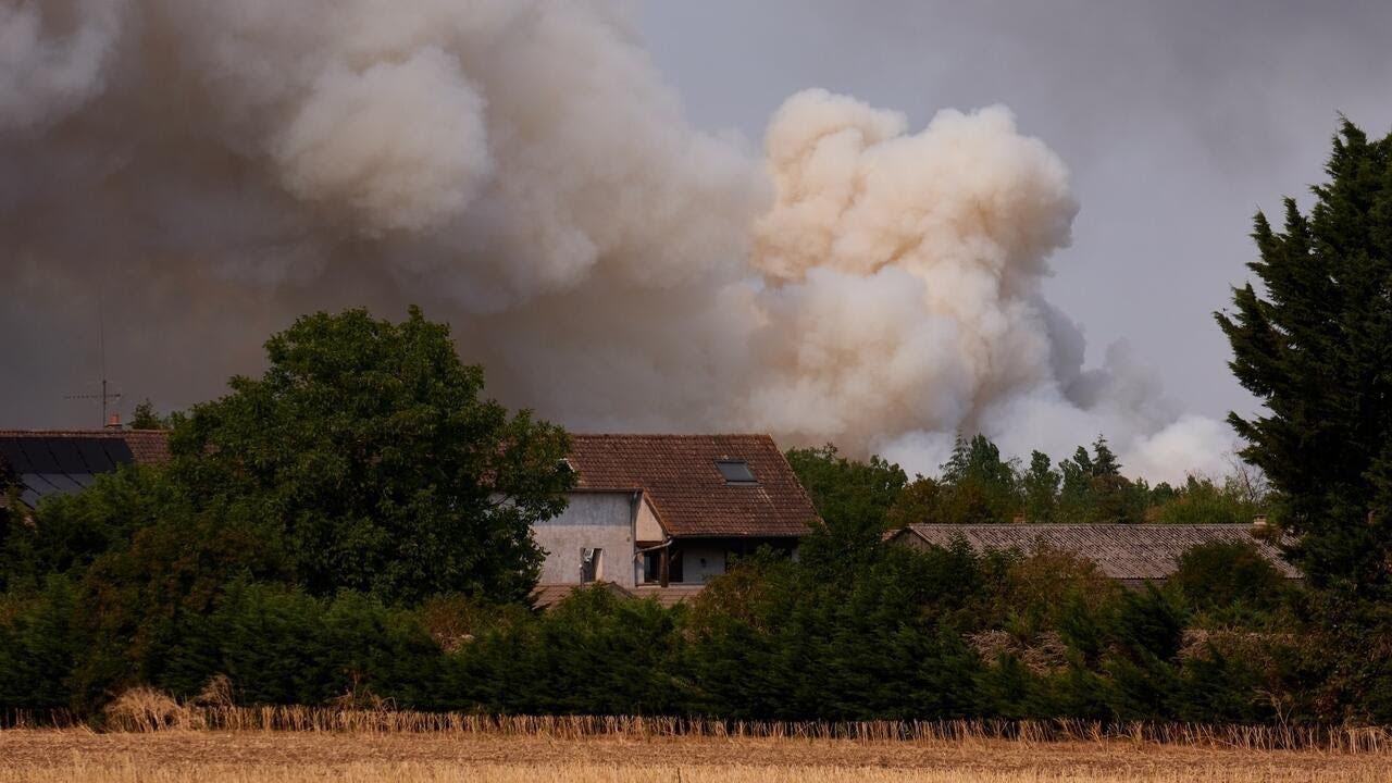 Wildfires are roaring near Paris, forcing evacuations