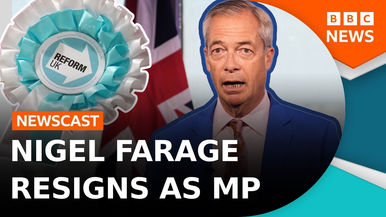 Nigel Farage resigns as MP | BBC Newscast