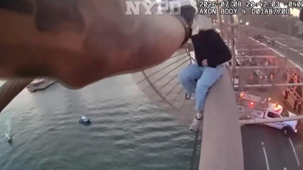 Cop who rescued woman in crisis on Brooklyn Bridge was on his 3rd day with unit