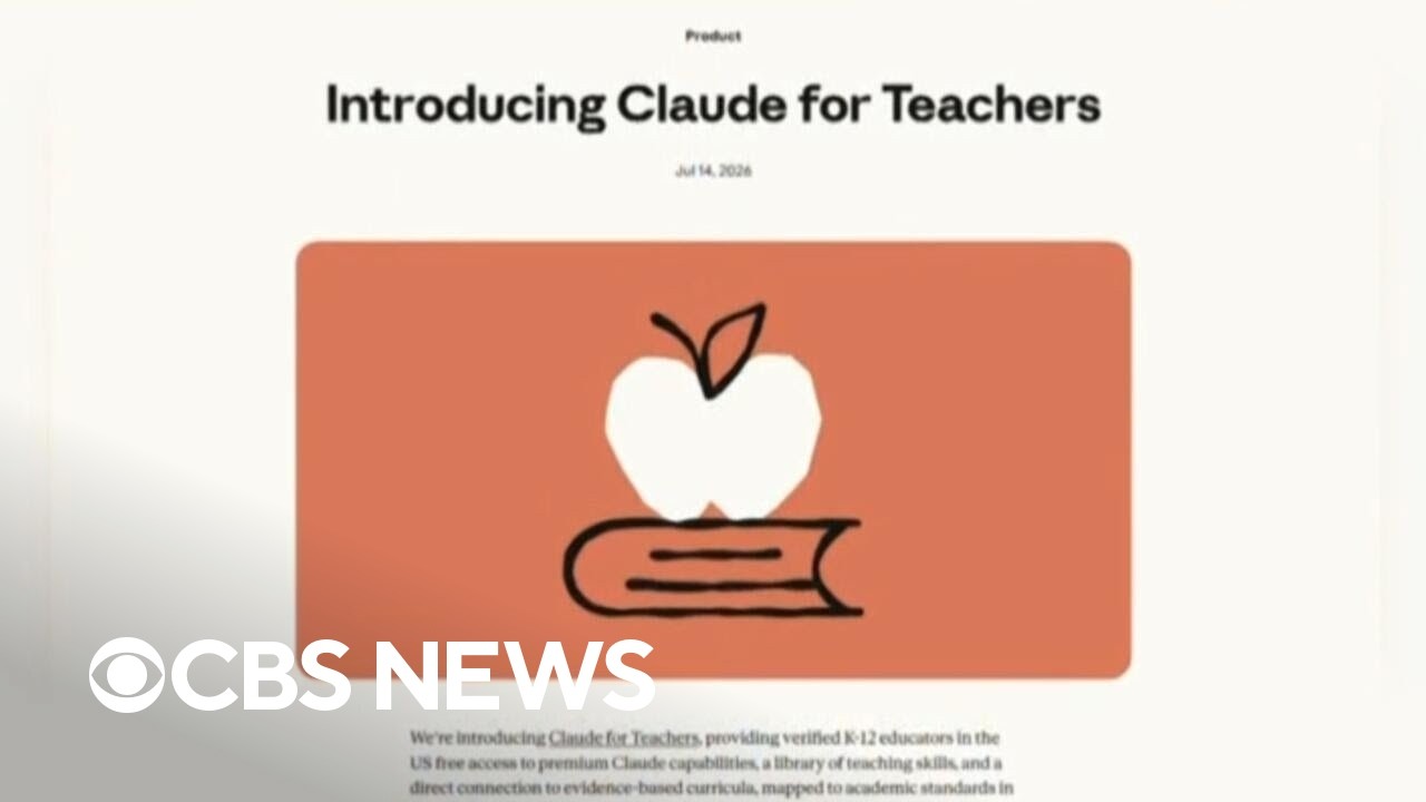 Anthropic launches "Claude for Teachers," giving educators a year of free access to AI tools