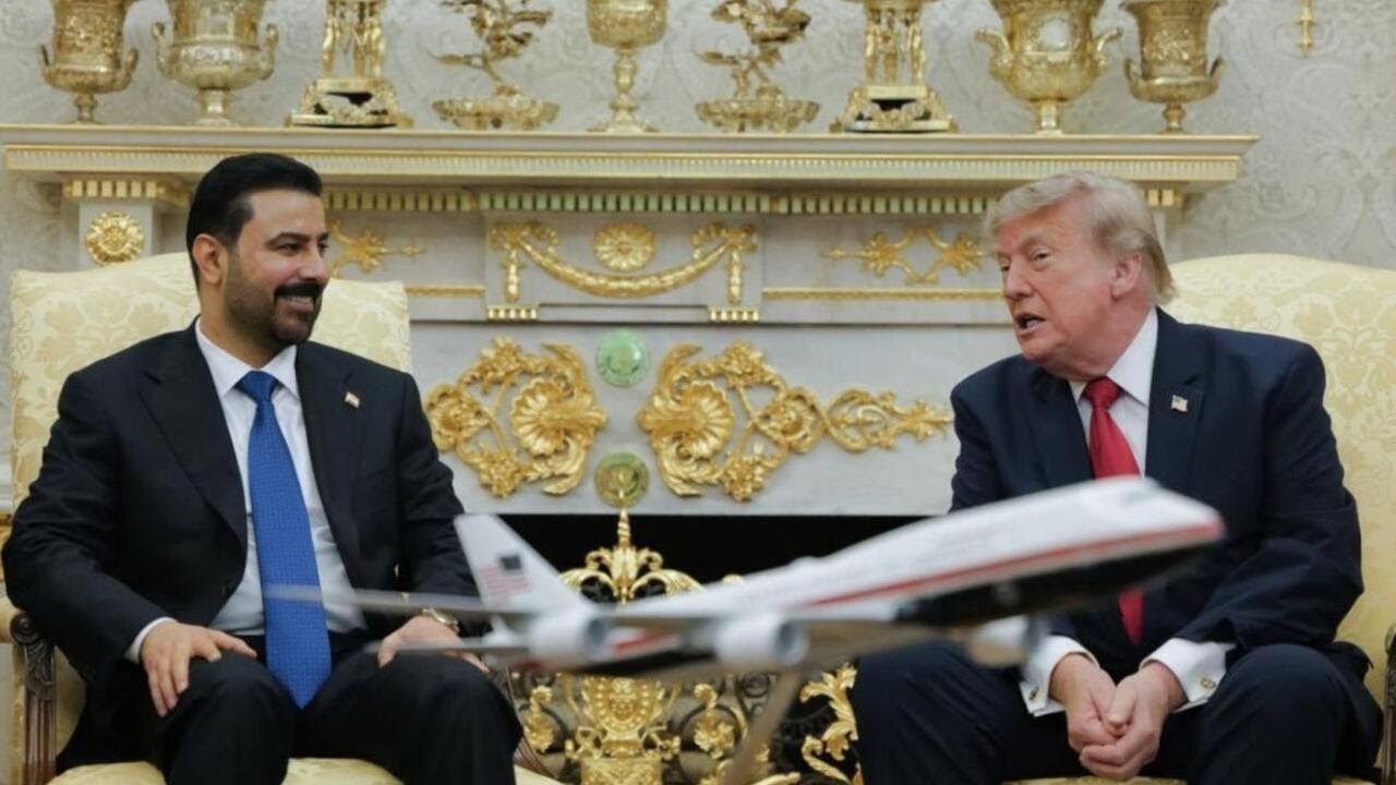 D.C.-area flights grounded after Trump met with Iraq’s prime minister