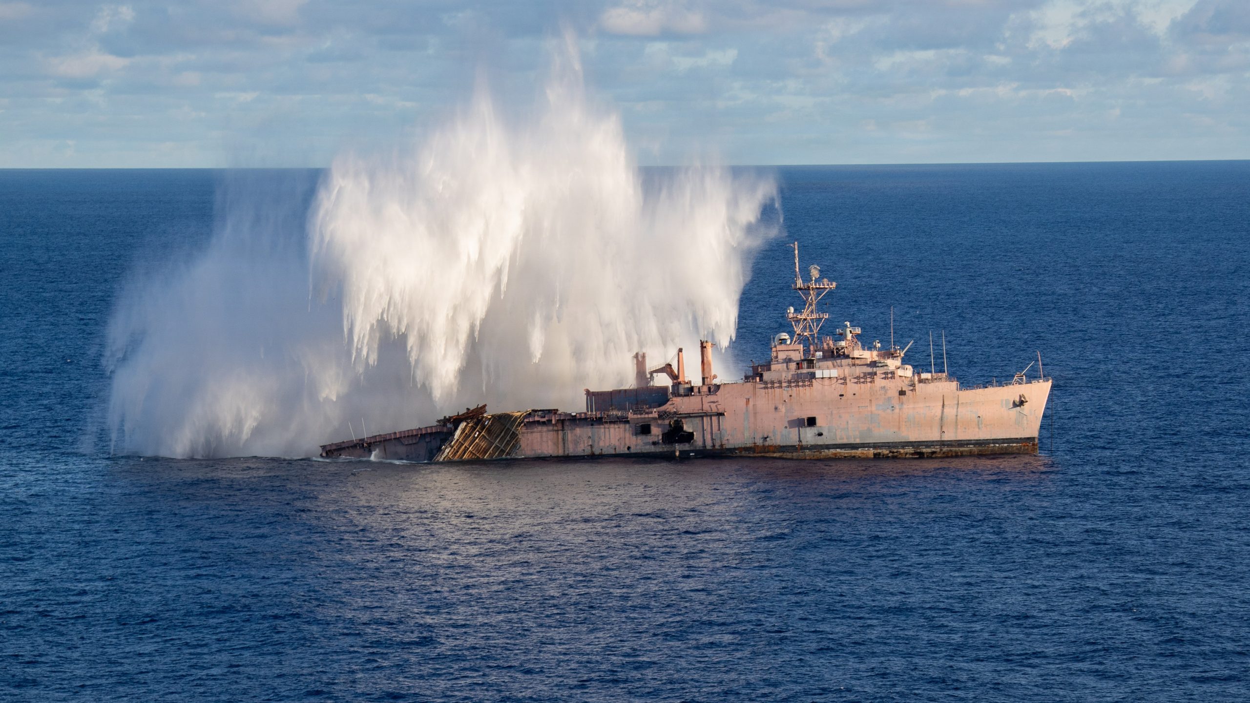 USS Juneau Sunk in Valiant Shield Exercise