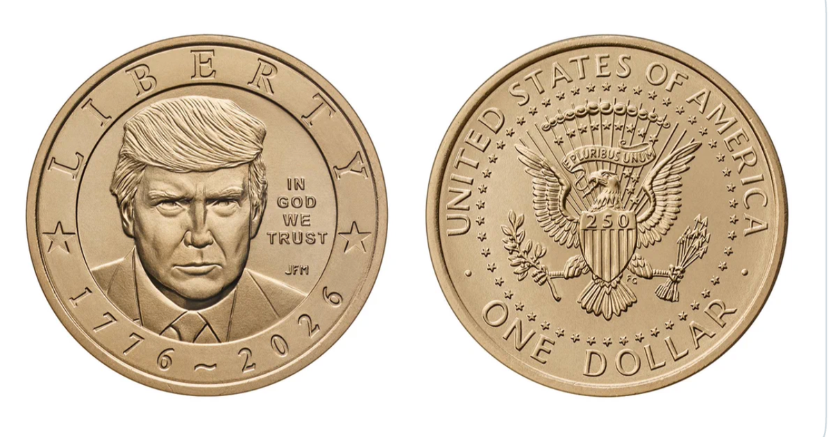 U.S. Mint to make $1 gold coin with Trump's face on it