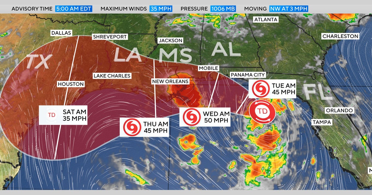 Tropical Storm Bertha forms, threatening Gulf Coast. See forecast path.