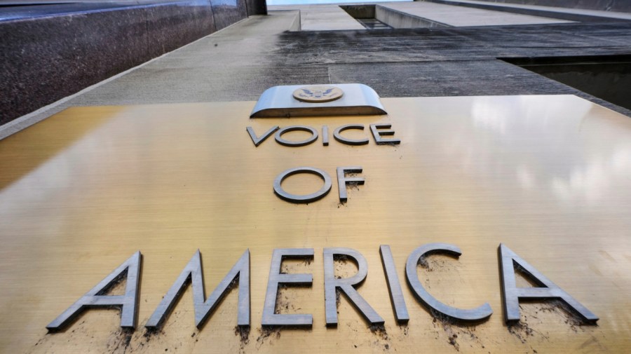 My fiancee stood by Voice of America. America must stand by her. 