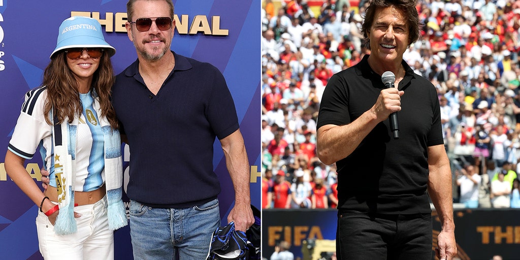 Matt Damon, Tom Cruise and Shakira headline packed celebrity crowd at World Cup final