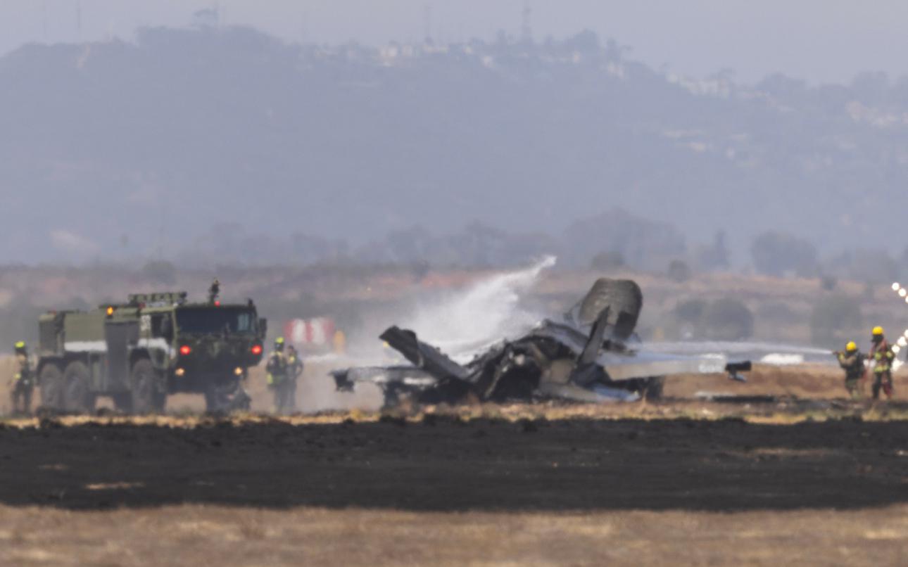 Marine F-35 involved in fiery mishap at Miramar base in California; pilot ejects safely