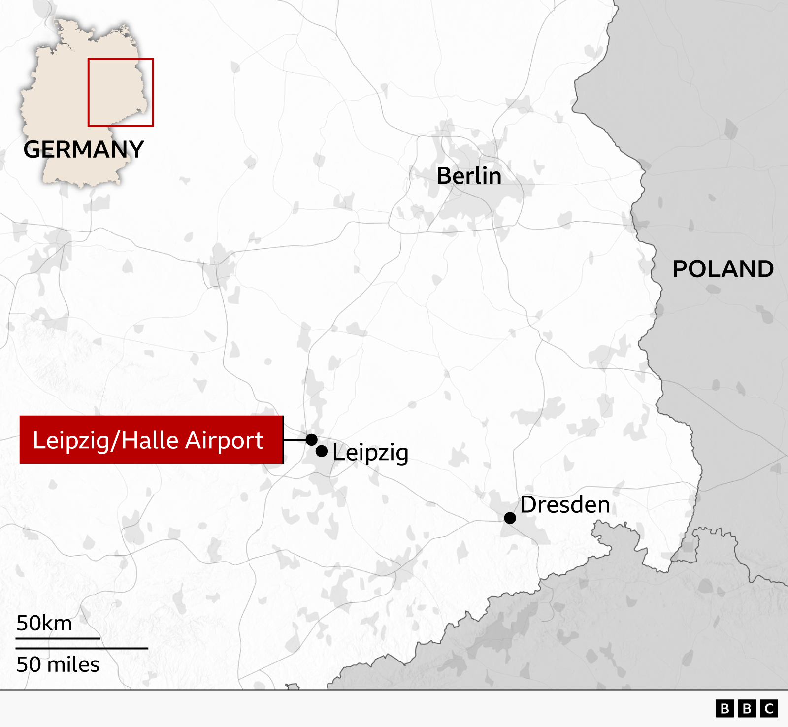 Drone carrying explosives found at German airport, police say