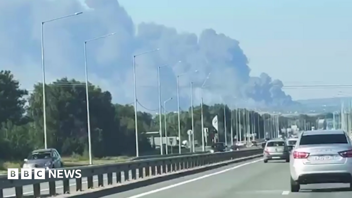 Ukraine says major Russian oil refinery and airfield hit, as Moscow reports eight deaths