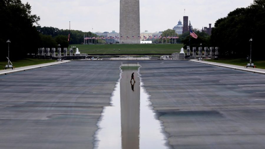Trump says there was 'some contractor error' during Reflecting Pool renovation