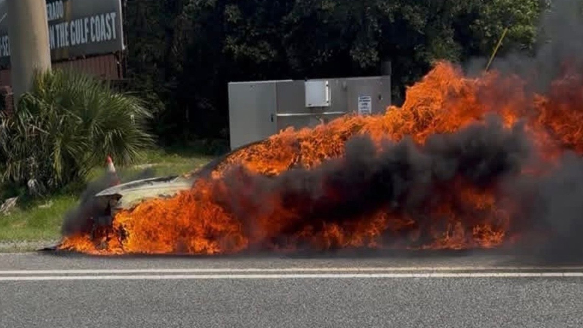 Special operations airman pulls man from burning car