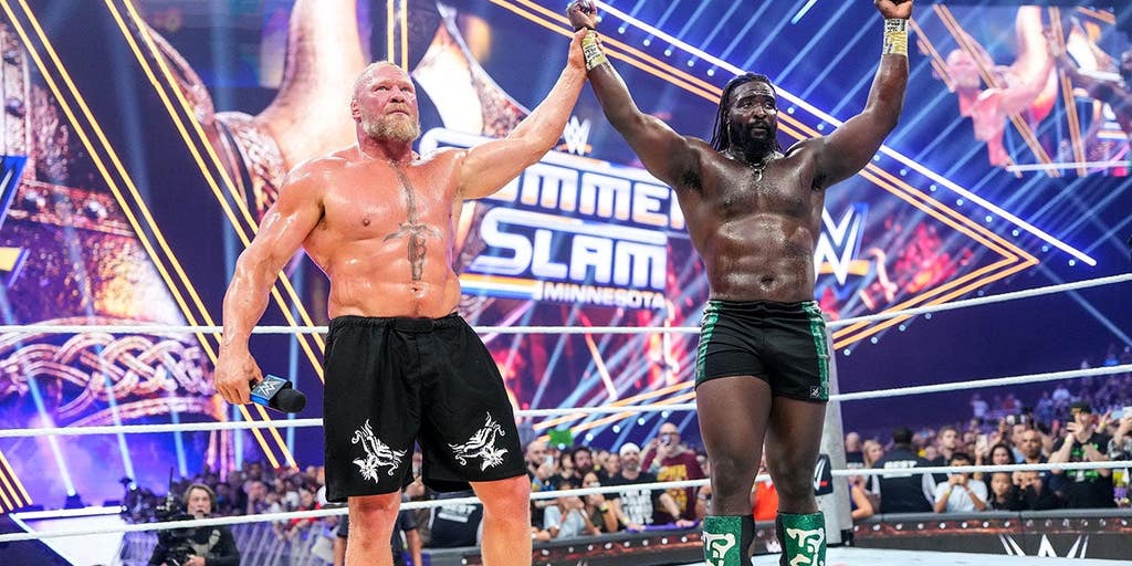 Oba Femi shows the future of WWE is here as he takes down Brock Lesnar in Hell in a Cell match at SummerSlam