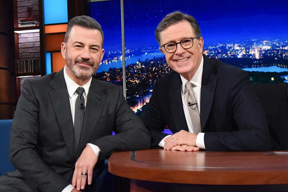 Stephen Colbert Urges Emmy Voters to Back Jimmy Kimmel: ‘Look How Cute He Is!’