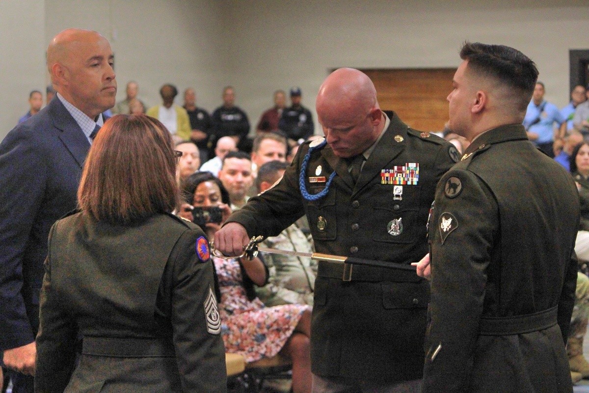 Fort Buchanan Honors Tradition, Welcomes New Senior Enlisted Leader During Change of Responsibility Ceremony