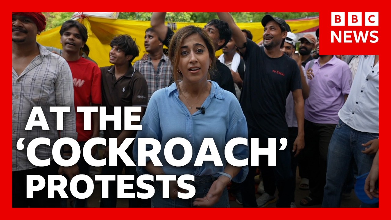 I spent a week with India’s ‘cockroach’ protesters | BBC News