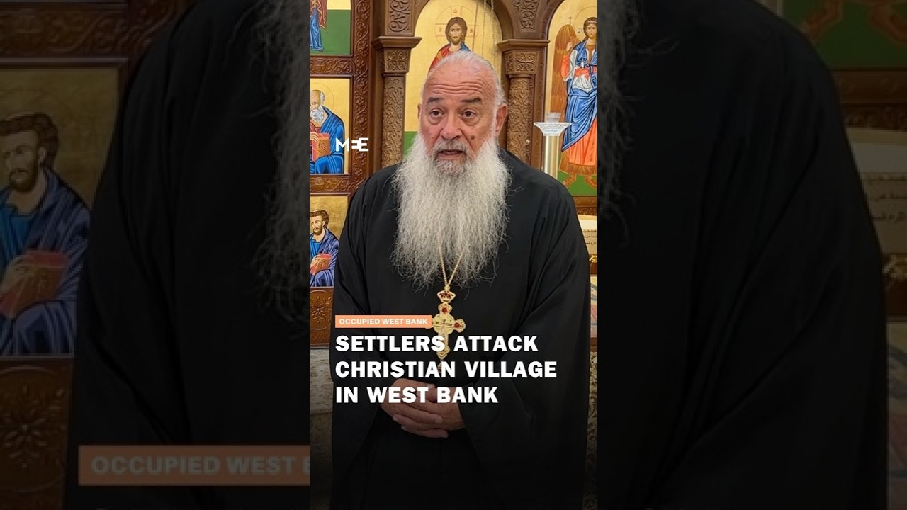 Israeli settlers attack Christian village in West Bank