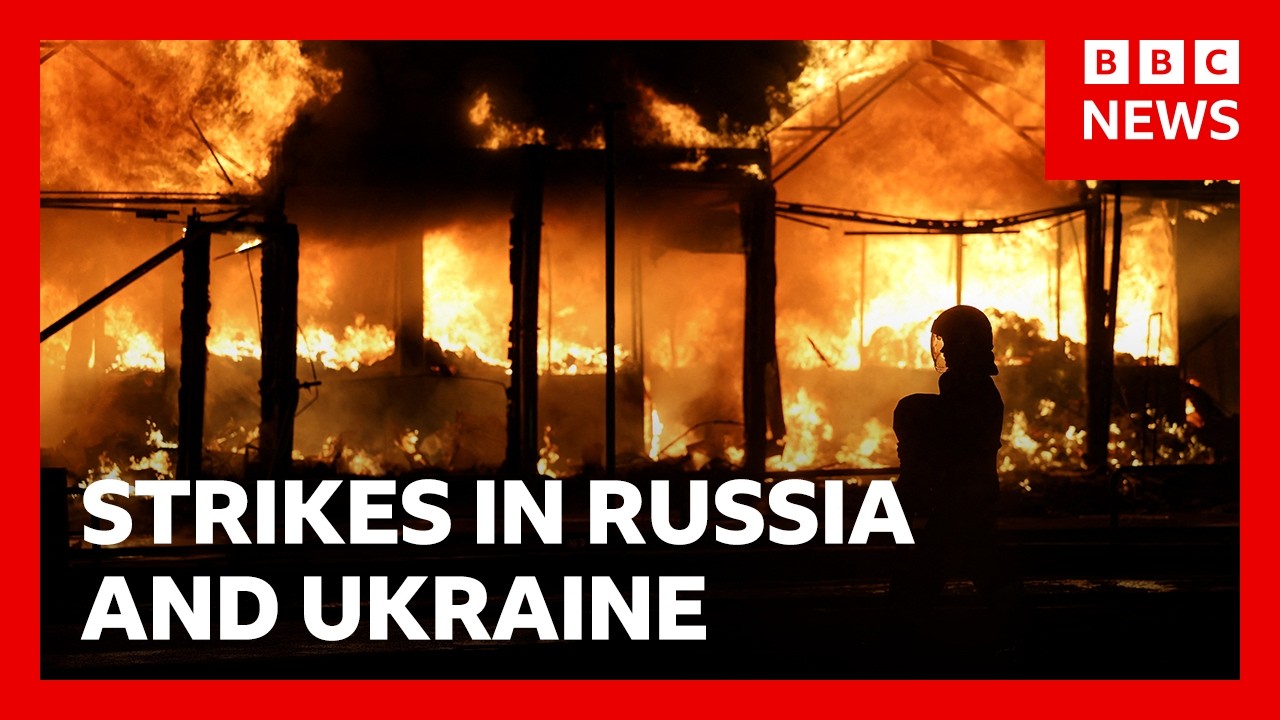Russia launches wave of strikes on Ukraine as Kyiv hits ‘Russia’s Amazon’ | BBC News
