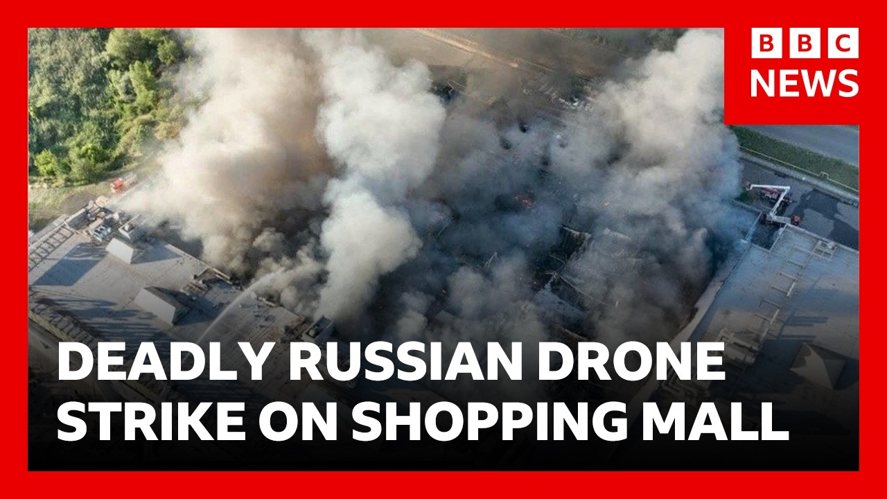 Deadly Russian attack on shopping mall – 15 dead and 130 injured in double drone strike | BBC News