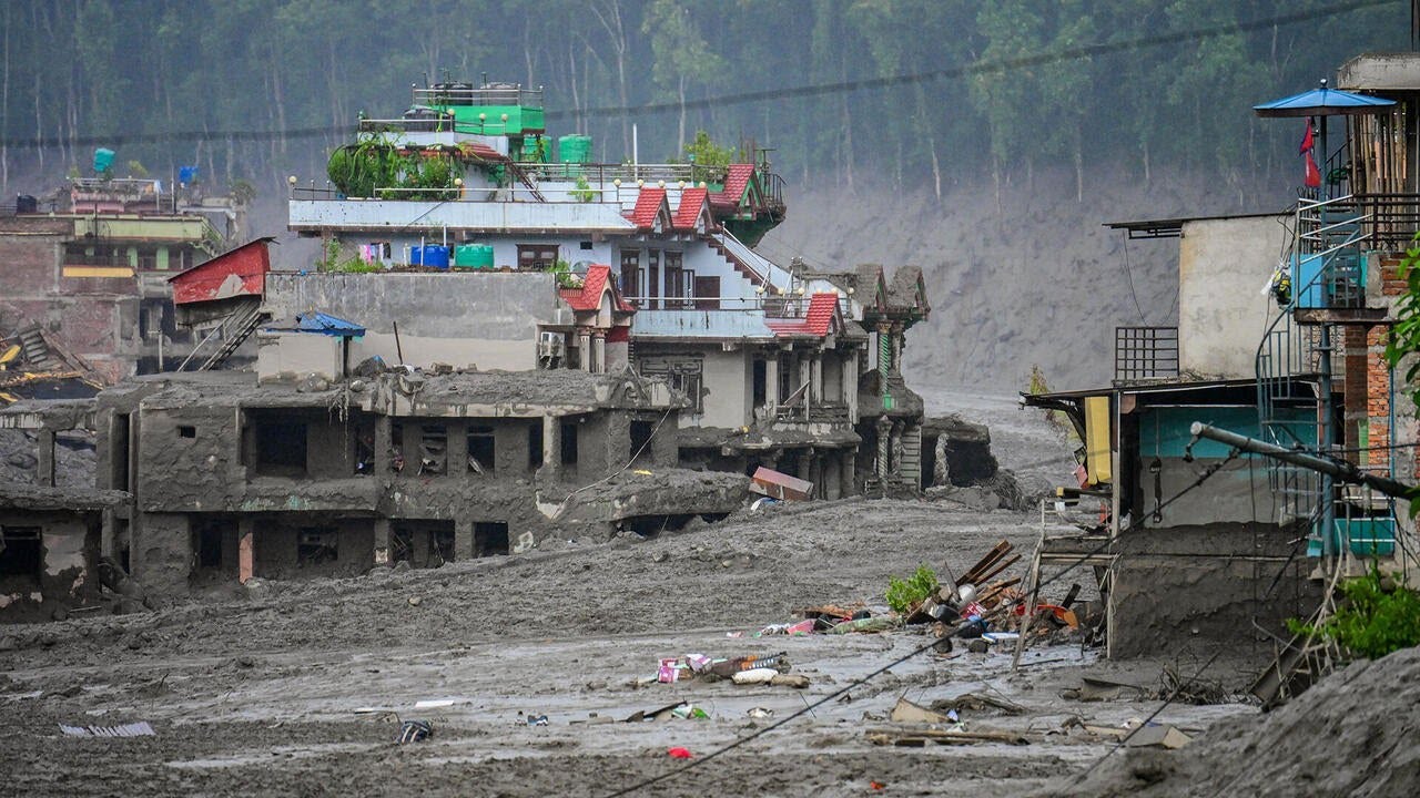 Videos show devastating mudslides in Nepal after flash floods