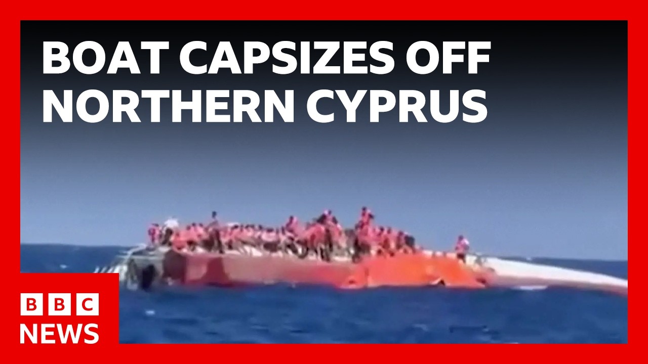 Seven killed and 23 missing after boat capsizes off northern Cyprus | BBC News