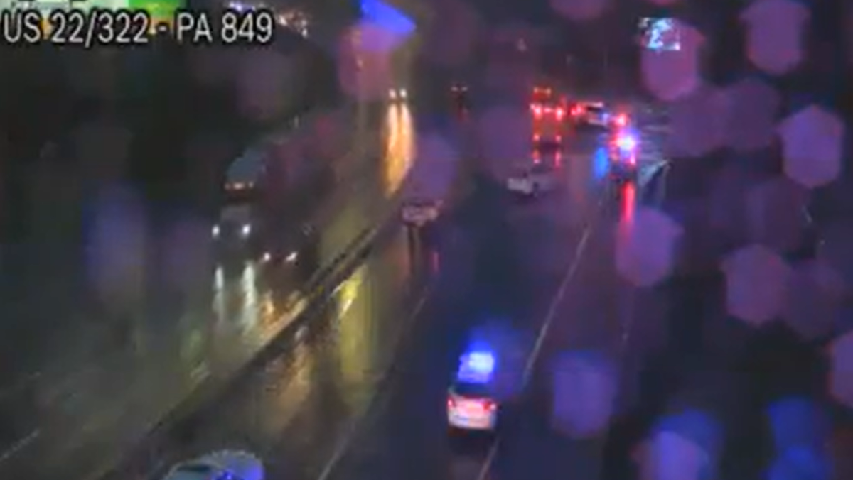 Traffic crawling on Route 22/322 after rainy crash – WGAL