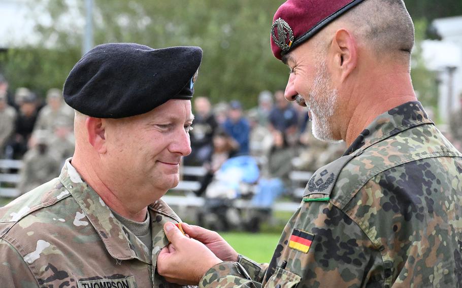 Army NCO earns German medal for service honoring his training exchange efforts
