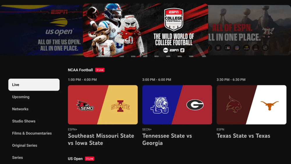 ESPN Unlimited Now Available on YouTube TV – Variety