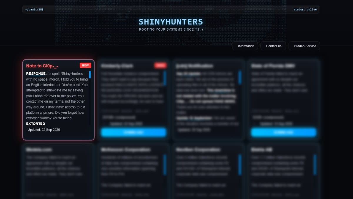 Hacker drama! ShinyHunters hacks, extorts Cl0P cyber extortion group – Cyber Daily
