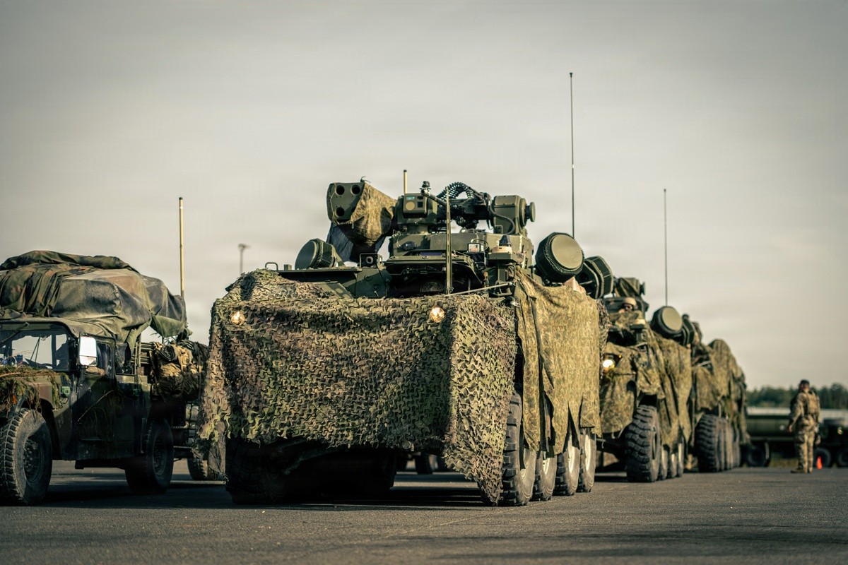 Air defense assets protect fires element against UAS during Saber Junction 26
